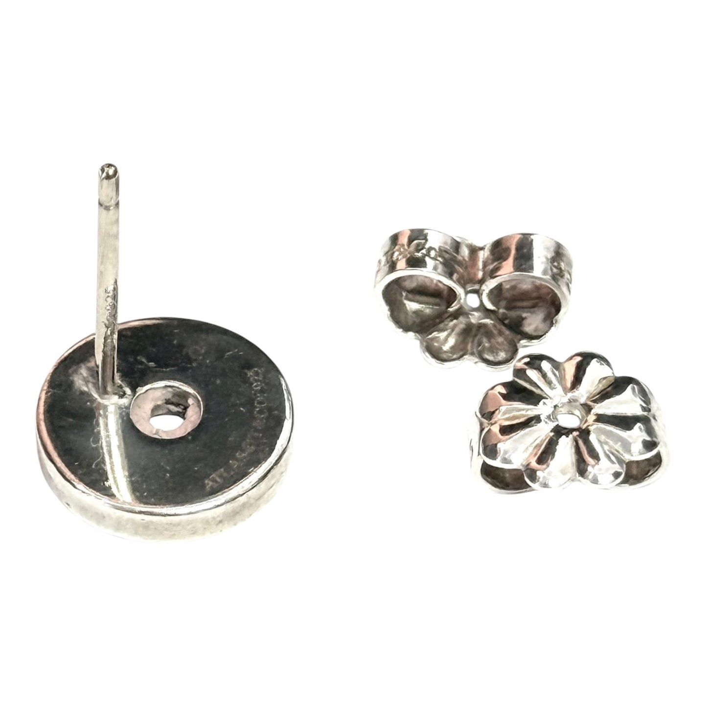 Tiffany &amp; Co 925 Silver Atlas Earrings Authentic Rare
