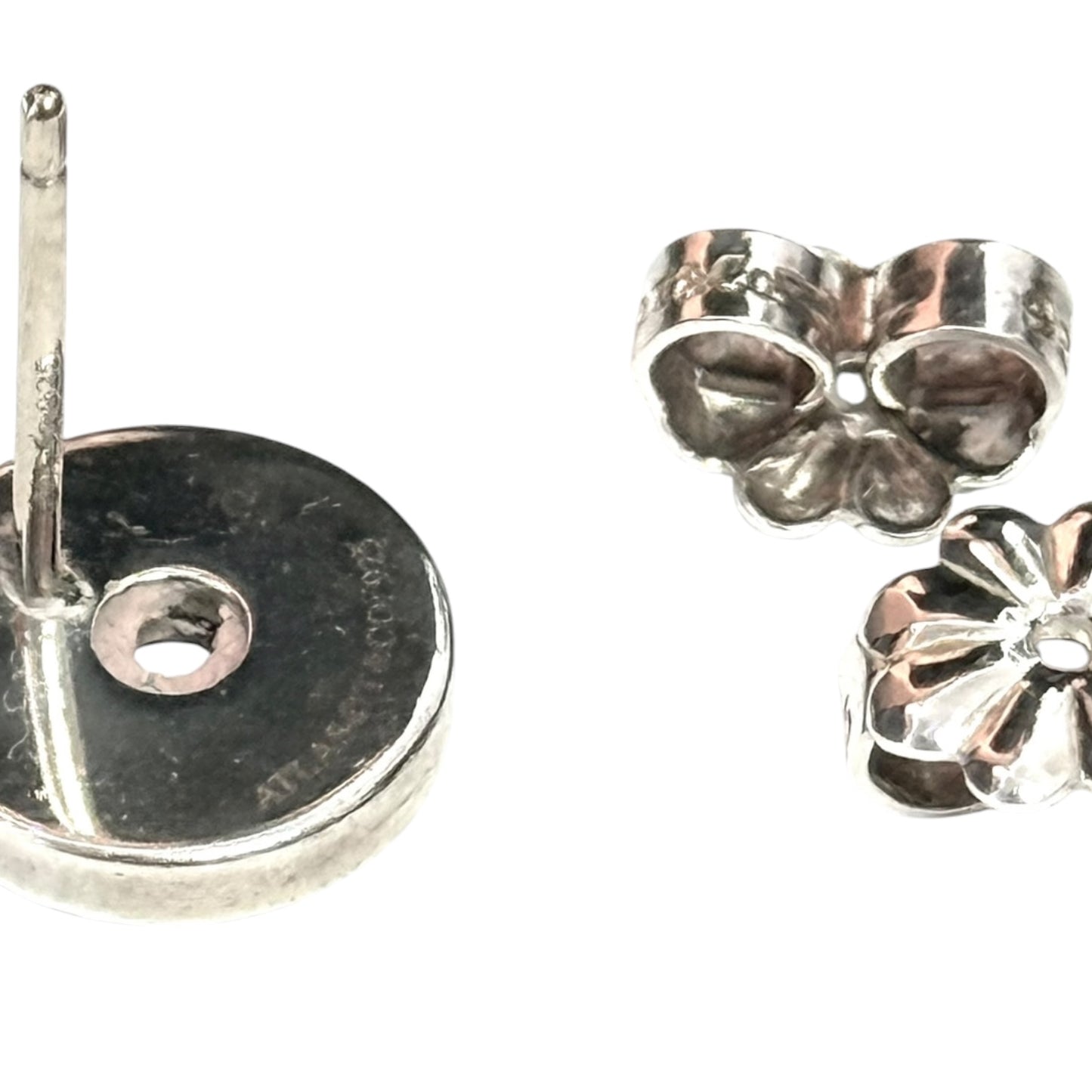 Tiffany &amp; Co 925 Silver Atlas Earrings Authentic Rare