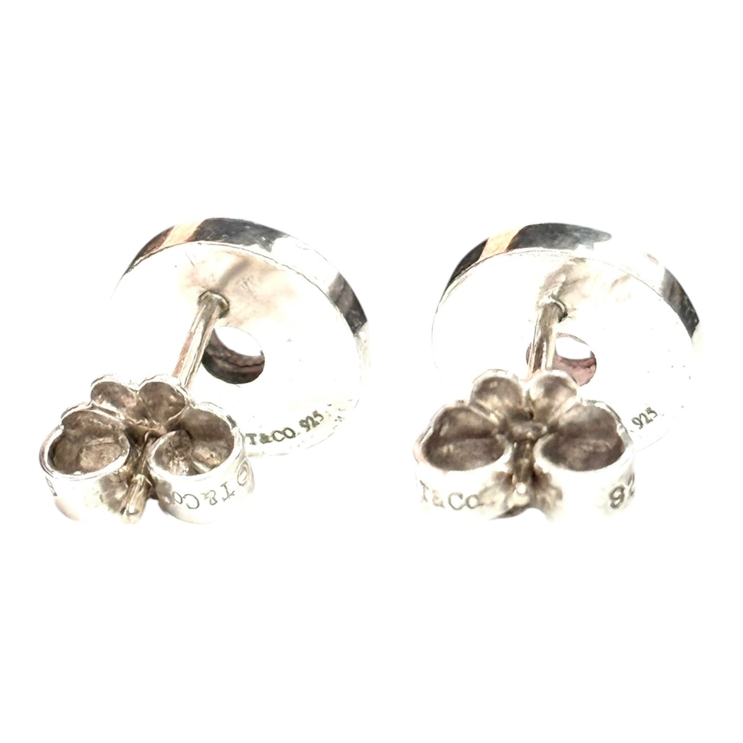 Tiffany &amp; Co 925 Silver Atlas Earrings Authentic Rare
