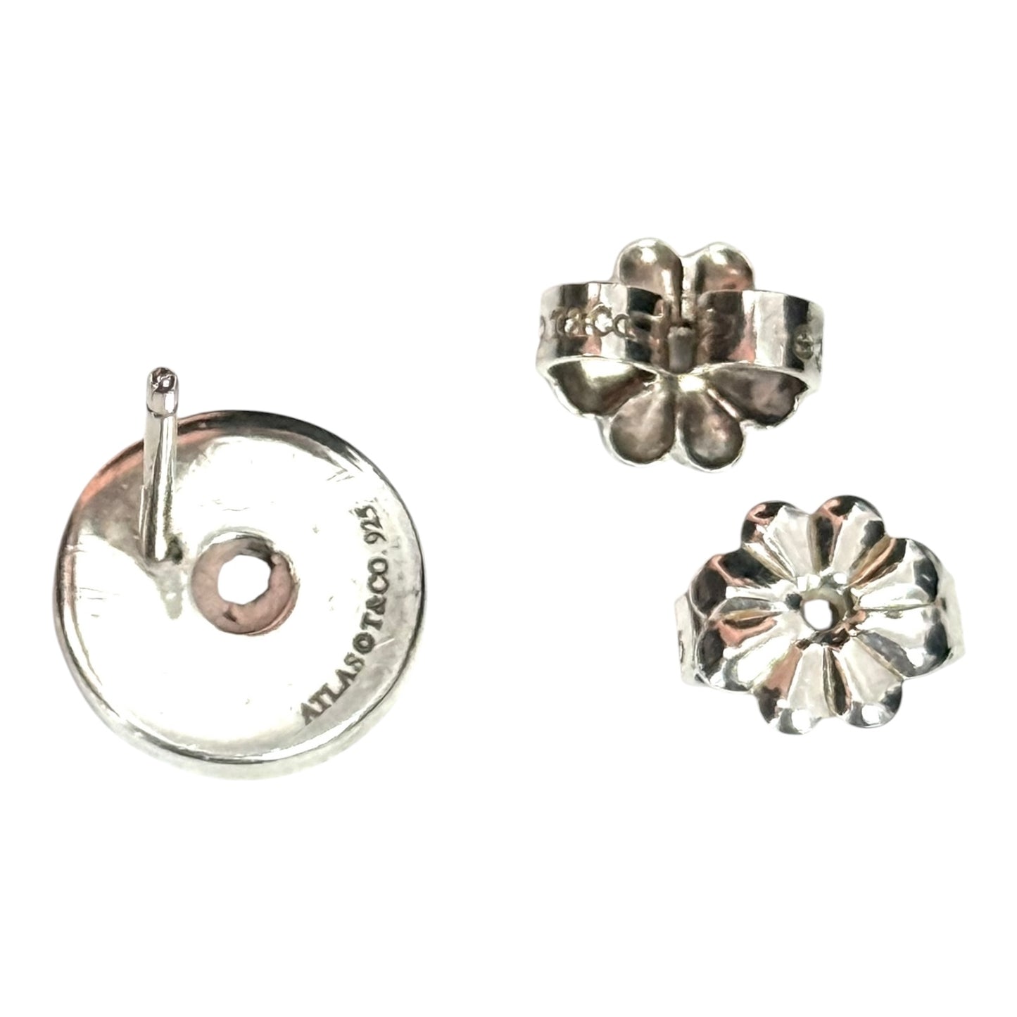 Tiffany &amp; Co 925 Silver Atlas Earrings Authentic Rare