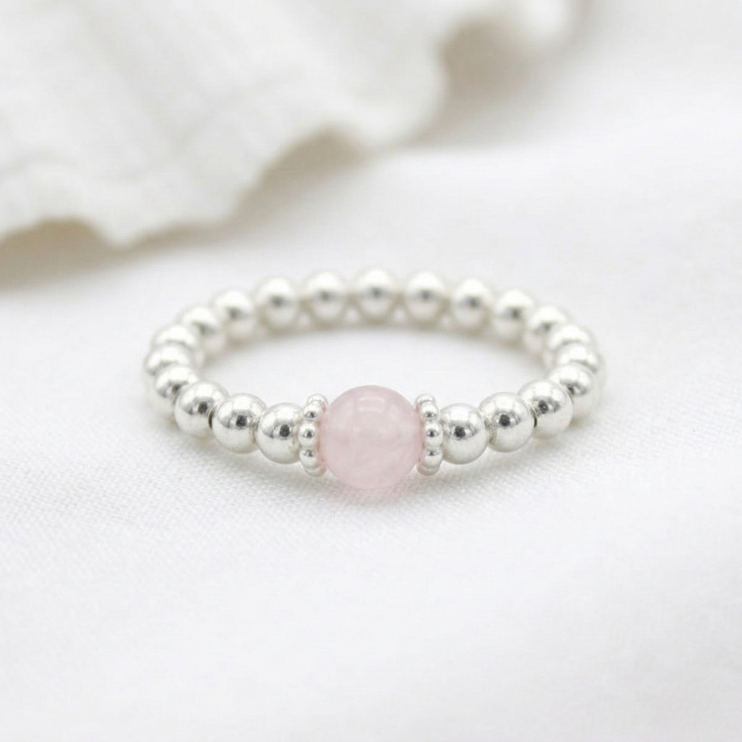 Rose Quartz Gemstone Ring