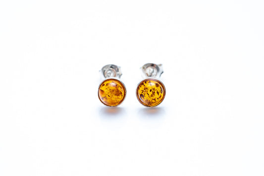 ESSENTIALS Mini Amber Stud Earrings