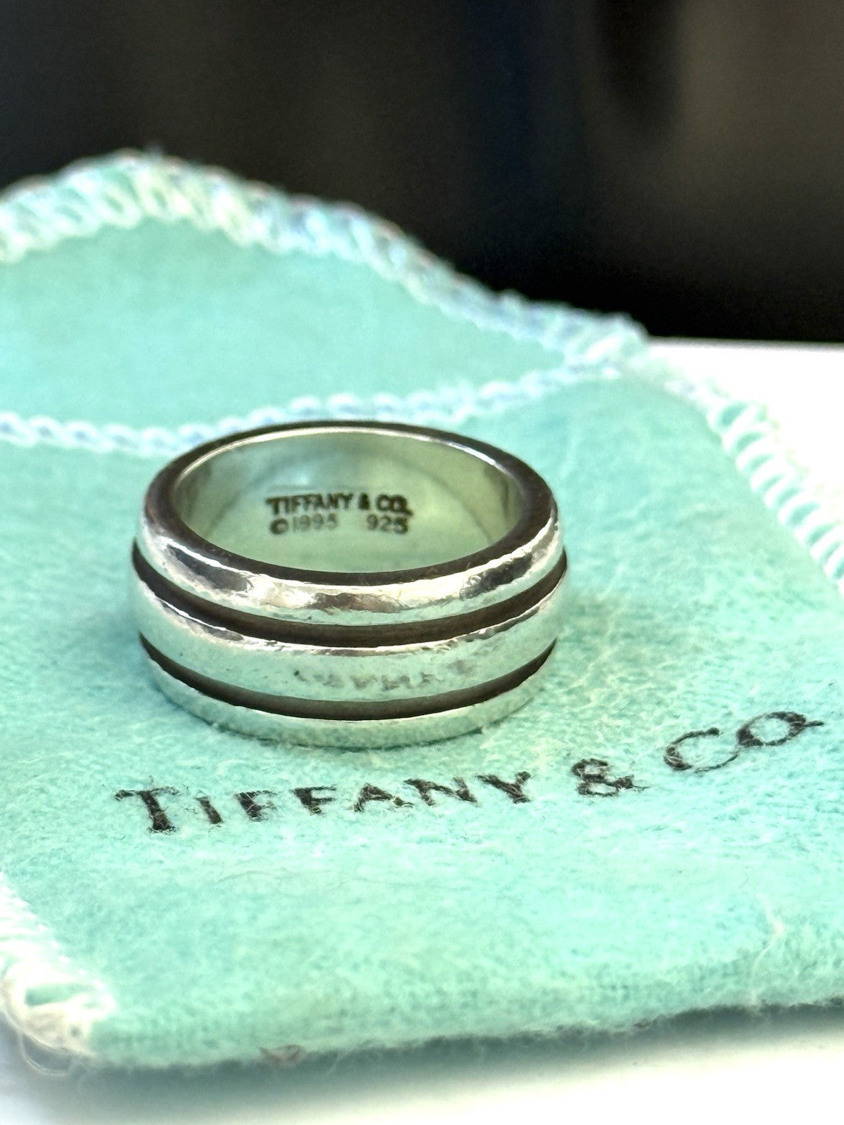 Vintage Tiffany and Co Atlas Groove Ring Size M 1/2