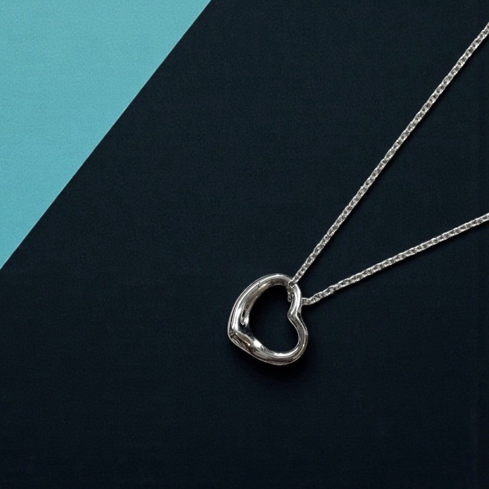 Tiffany & Co Medium 22mm Elsa Peretti Heart & Chain