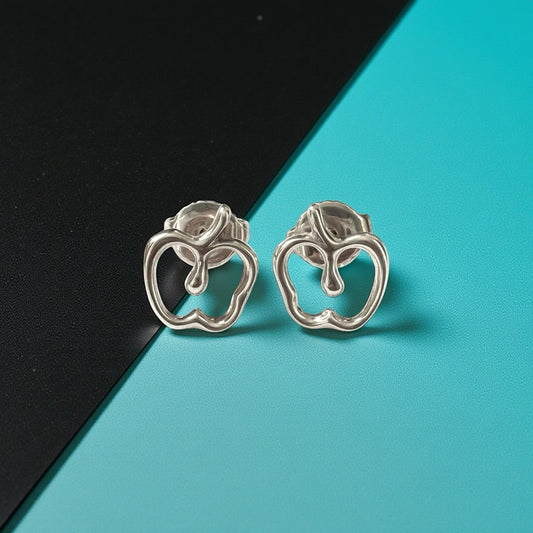Rare Tiffany & Co Elsa Peretti Apple Stud Earrings Authentic