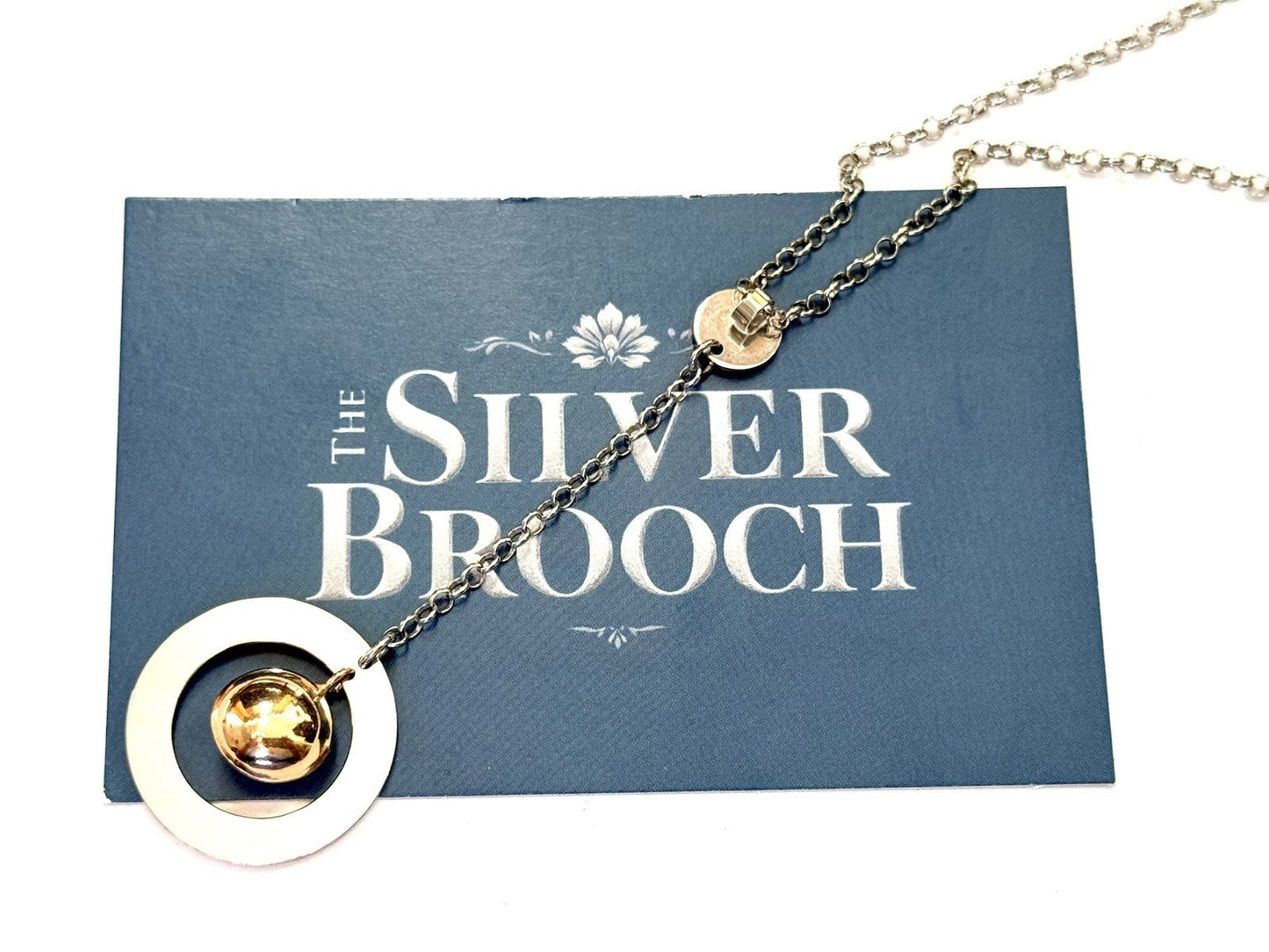 Sterling Silver Lariat Style Drop Pendant Necklace