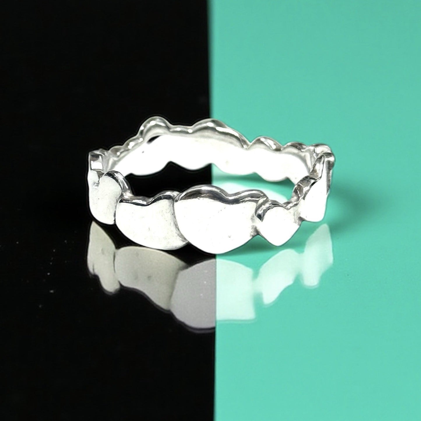 Tiffany & Co Paloma Picasso Heart Crown Band Silver 925