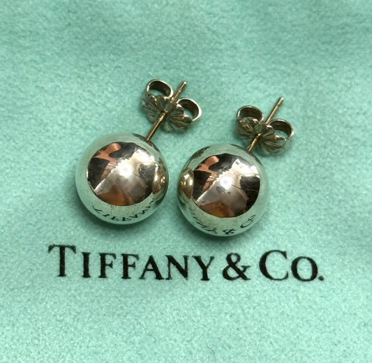 Tiffany and Co Sterling Hardwear Ball Earrings