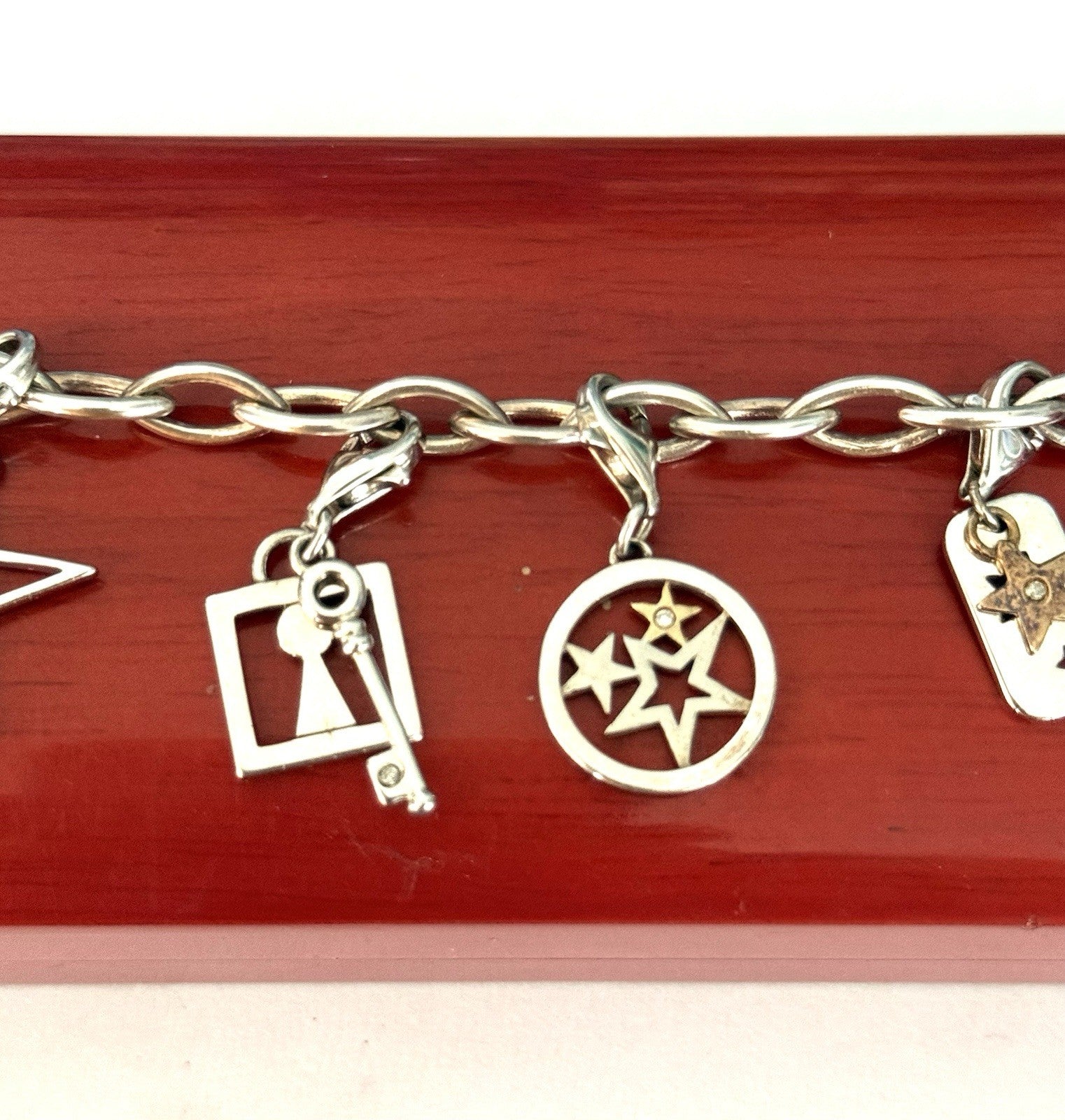 Hot Diamonds 6 Charm Bracelet 925 Silver & Box