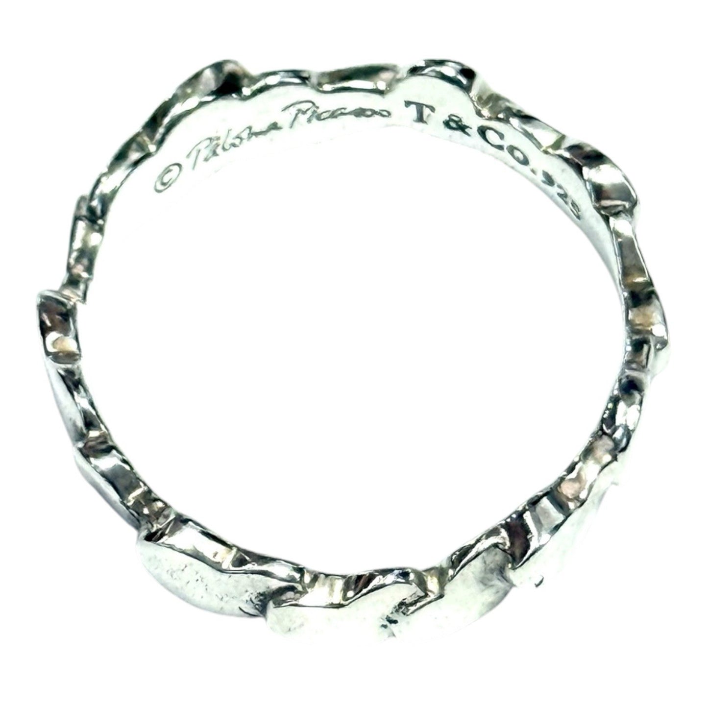 Tiffany & Co Paloma Picasso Heart Crown Band Silver 925