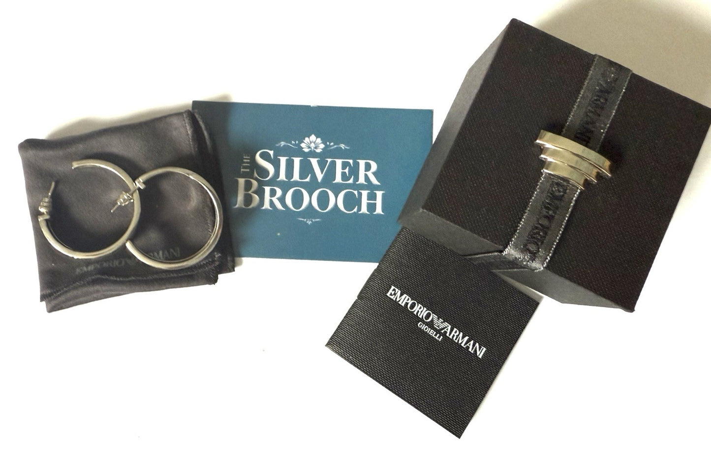 Emporio Armani Hoop Earrings Boxed & Bagged