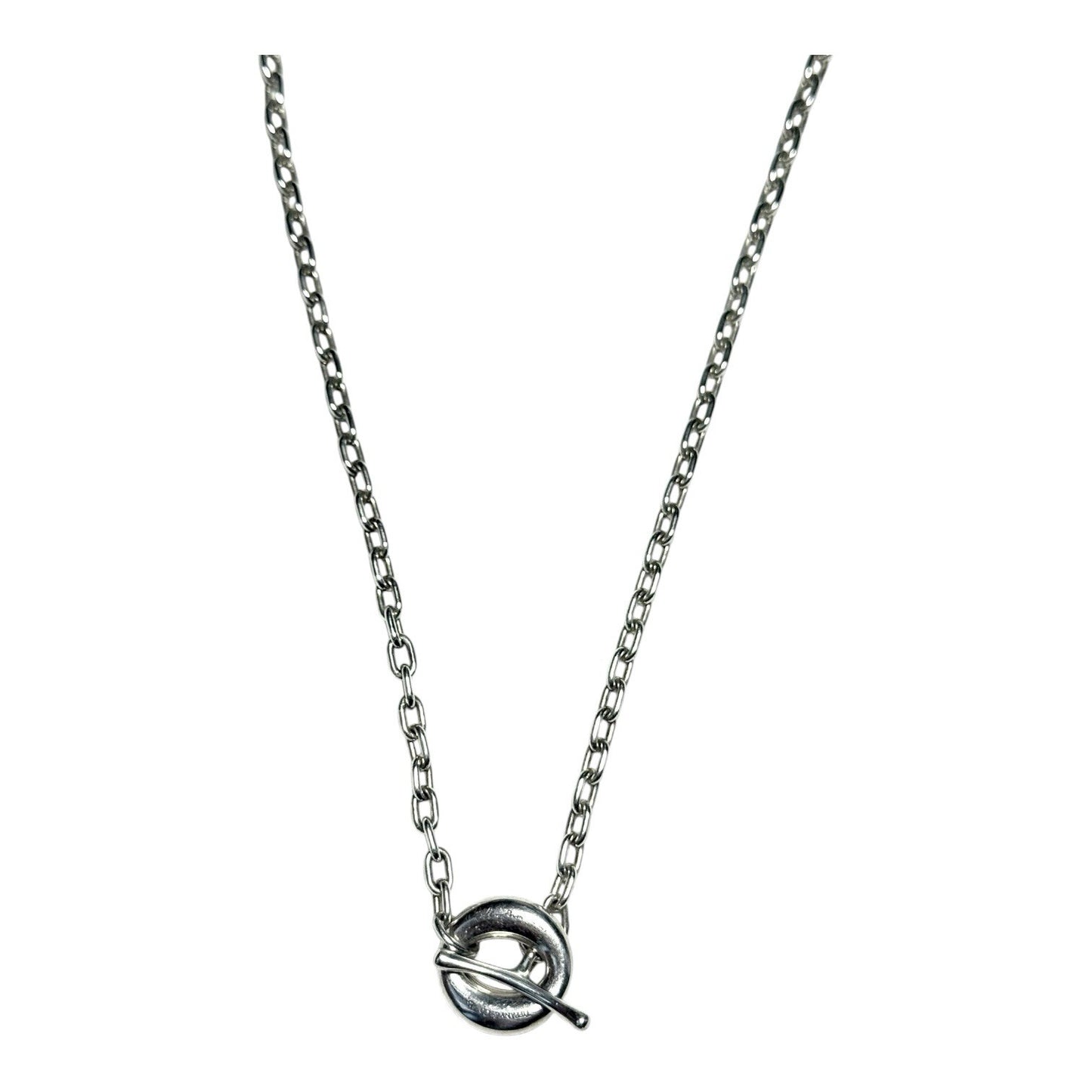 Ultra Rare Tiffany & Co Elsa Peretti Sevillana Toggle Silver 925 Necklace