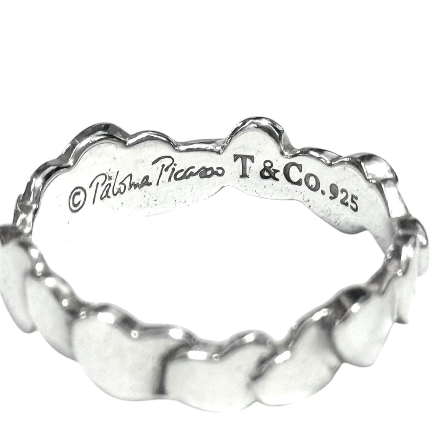 Tiffany & Co Paloma Picasso Heart Crown Band Silver 925
