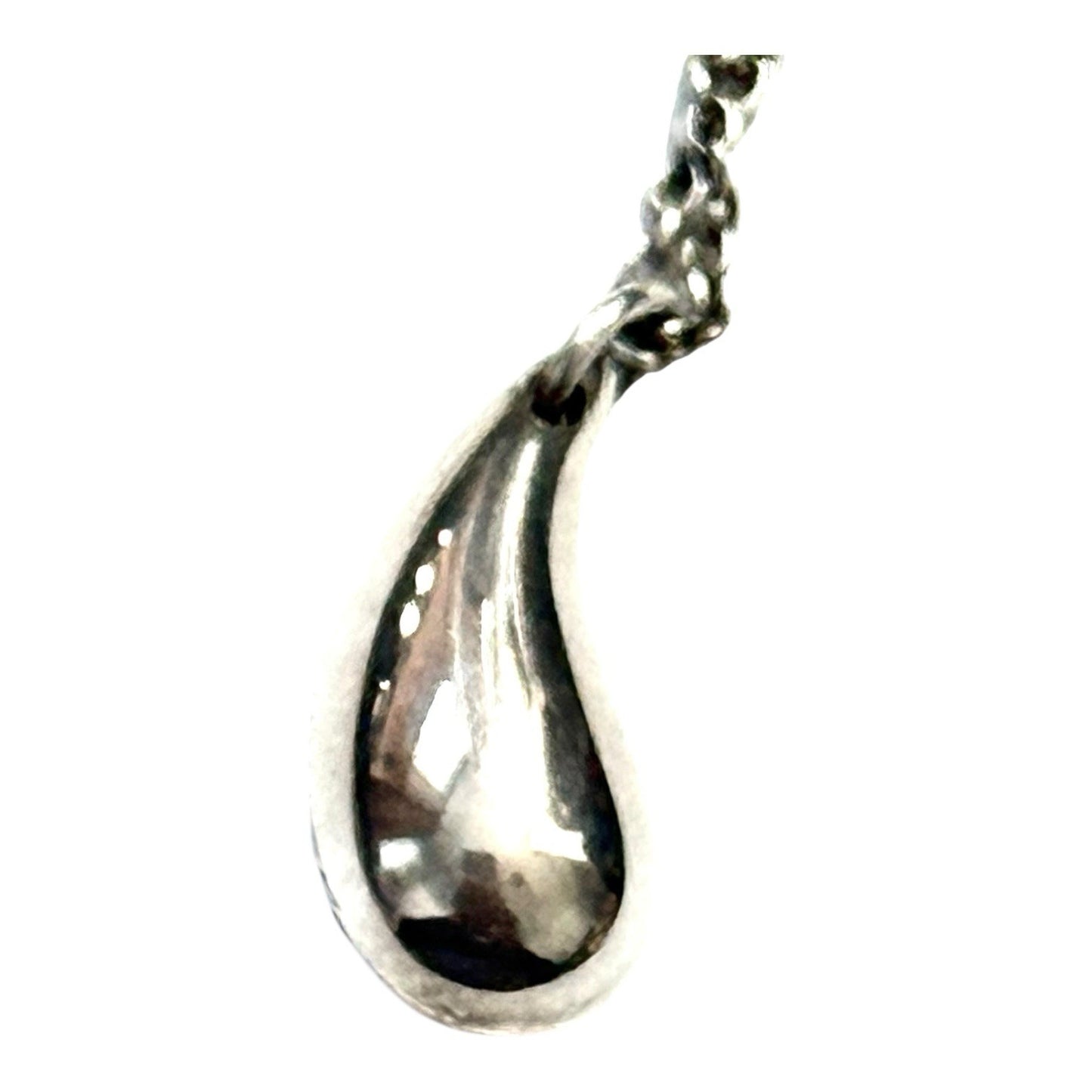 Tiffany & Co. Elsa Peretti Sterling Silver Tear Drop Pendant Necklace