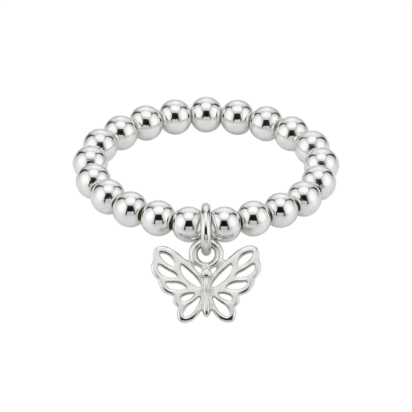 Silver Butterfly Ring